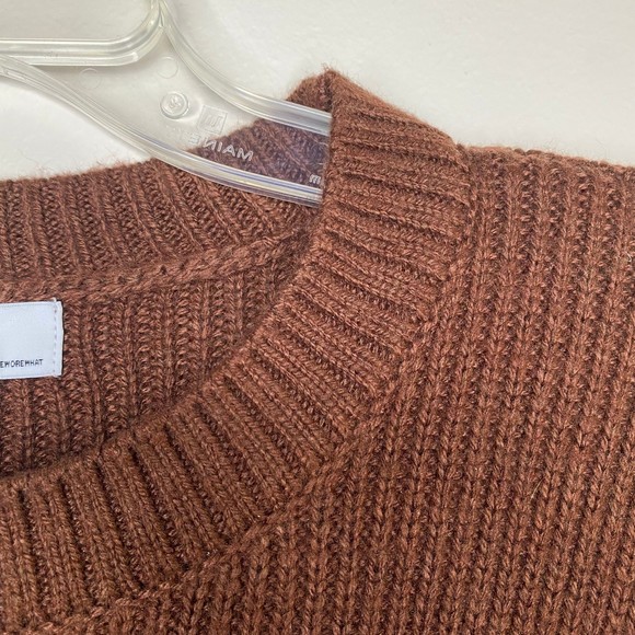 DANIELLE BERNSTEIN WEWOREWHAT Woman's size large L XL oversized shrug sweater - Picture 8 of 11